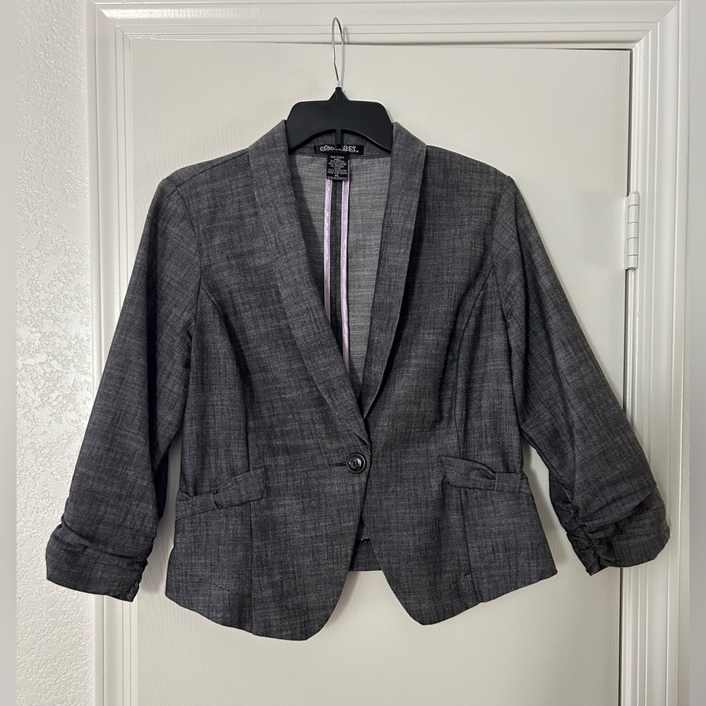 Stooshy Charcoal Gray Women's Blazer